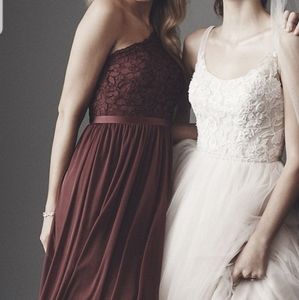 David's Bridal Formal Dress *maroon*